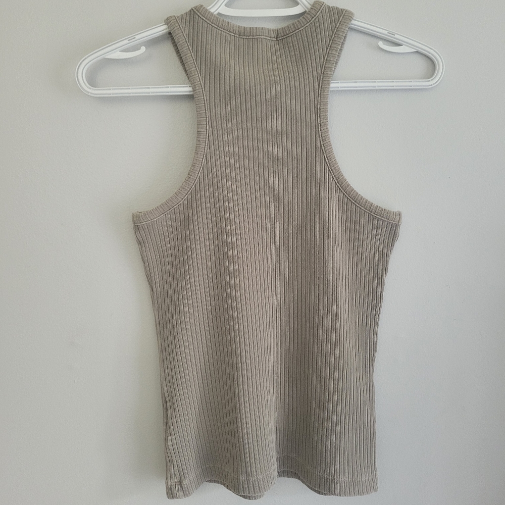 Agolde Bea Cutaway Ribbed Tank Top - Picture 5 of 8